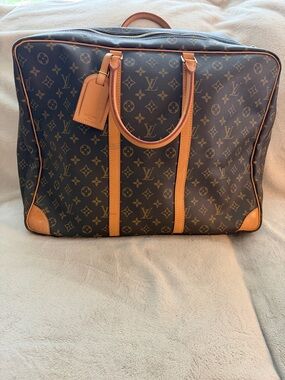 Louis Vuitton Monogram Canvas Soft Suitcase - Brown with Tan Trim